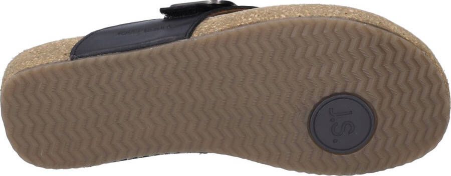Josef Seibel Teenslippers Tonga 77 plateau zomerschoen pantoffels met gespsluiting