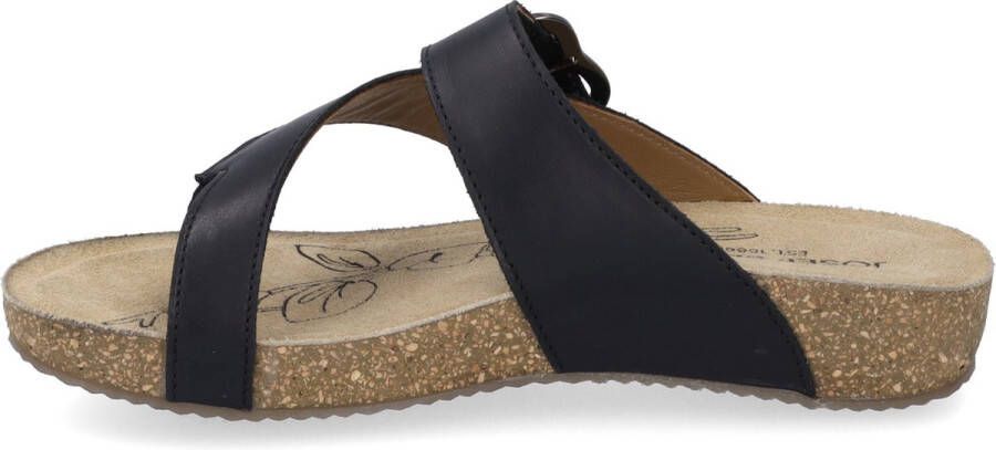 Josef Seibel Teenslippers Tonga 77 plateau zomerschoen pantoffels met gespsluiting