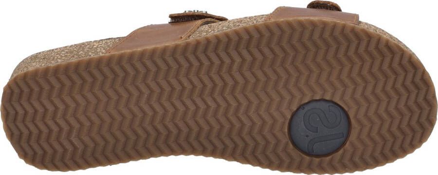 Josef Seibel Slippers Tonga 82 plateau zomerschoen slippers met klein bloemetje-detail