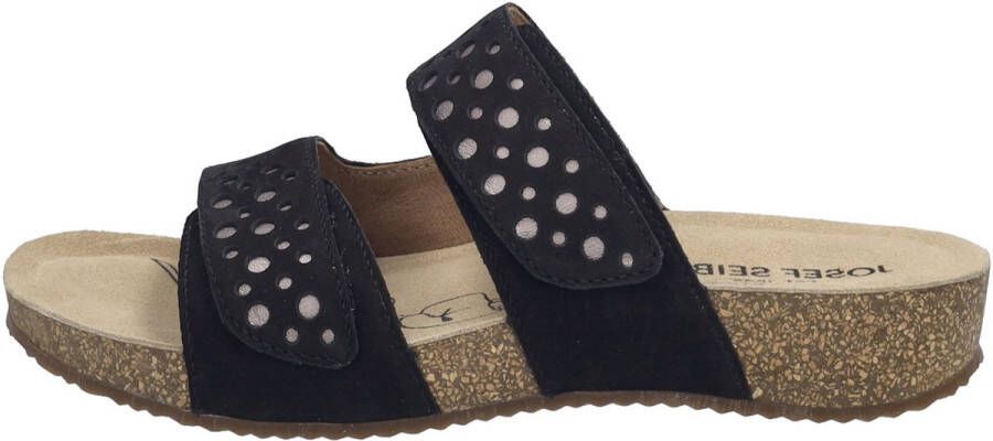 Josef Seibel TONGA~86~~~~~~~~~~~~~~~~~~~~~~ Dames slippers Zwart