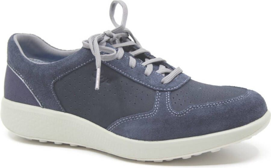 Joya BRITT BLUE JO031A Blauwe sneaker wijdte H