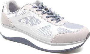 Joya CANCUN II GREY 248sne Lichtgrijze sneaker met super zachte PU zolen wijdte H