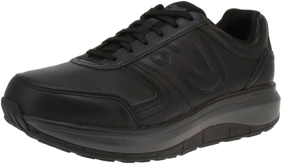Joya CANCUN SR BLACK 216cas Zwarte heren veterschoen met ronde zool met schokdemping