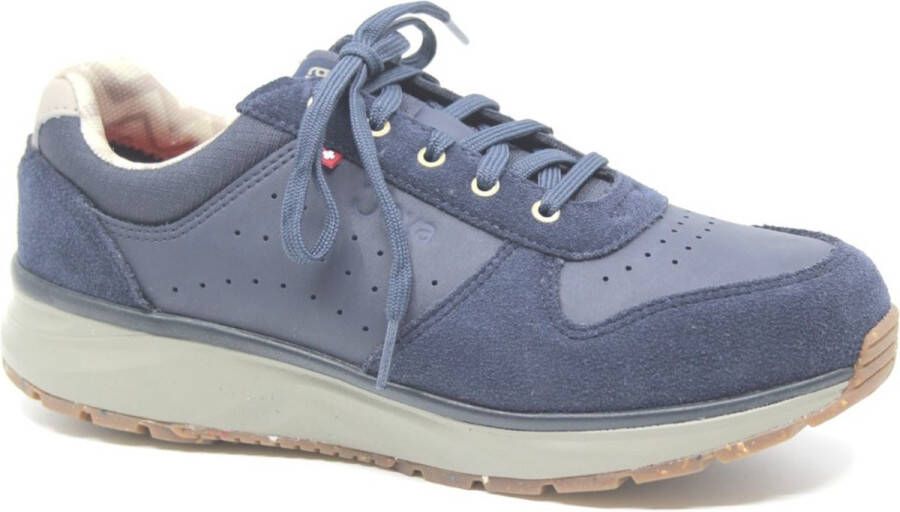 Joya DYNAMO CLASS D.Blue II JO506A Blauw heren sneaker met schokdempende PU zolen wijdte H