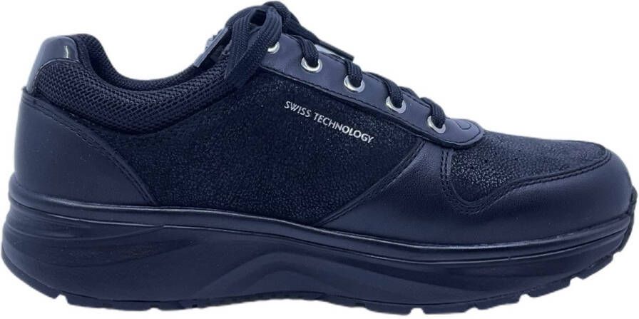 Joya Comfortabele Zwarte Rits Schoen