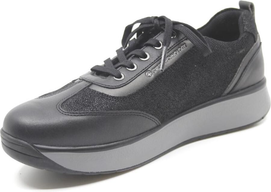 Joya LAURA BLACK II 904cas Zwarte sneaker wijdte H met schokdempende PU zolen - Foto 5
