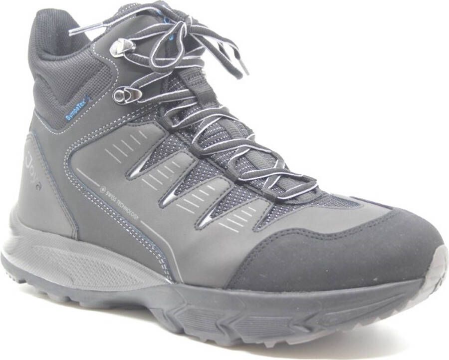 Joya SIERRA STX M Black 258out Zwarte halfhoge heren wandelschoenen met Sympatex voering