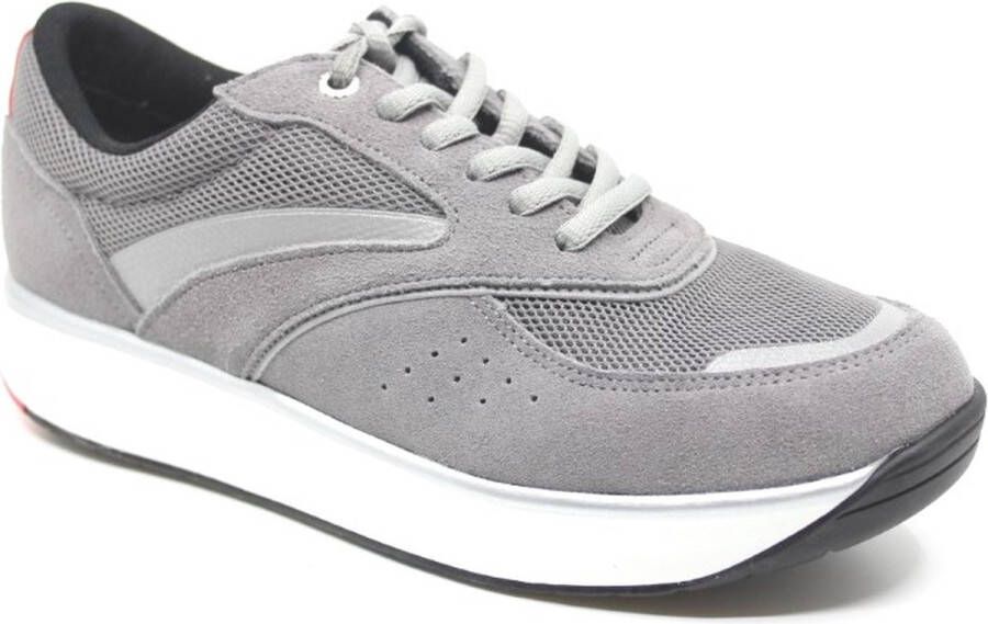 mosterd Flipper Ordelijk Joya SYDNEY II GREY 923SNE Lichtgrijze sneaker met schokdempende pu zool -  Schoenen.nl