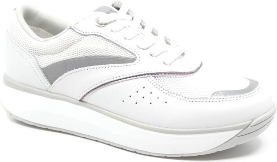 Joya SYDNEY II WHITE 922SNE Witte dames sneaker met schokdempende zolen wijdte H