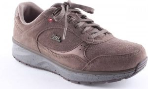 Joya Tina Chocolate Taupe bruine sneaker met schokdempende zolen