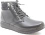 Joya Dames Leren Enkellaarzen Black Dames - Thumbnail 1