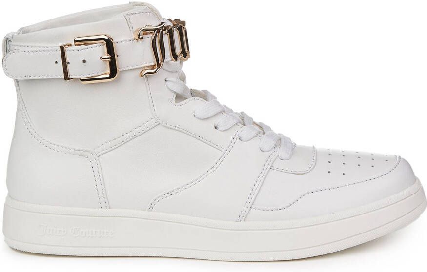 Juicy Couture Stijlvolle leren sneakers met merkdetails White