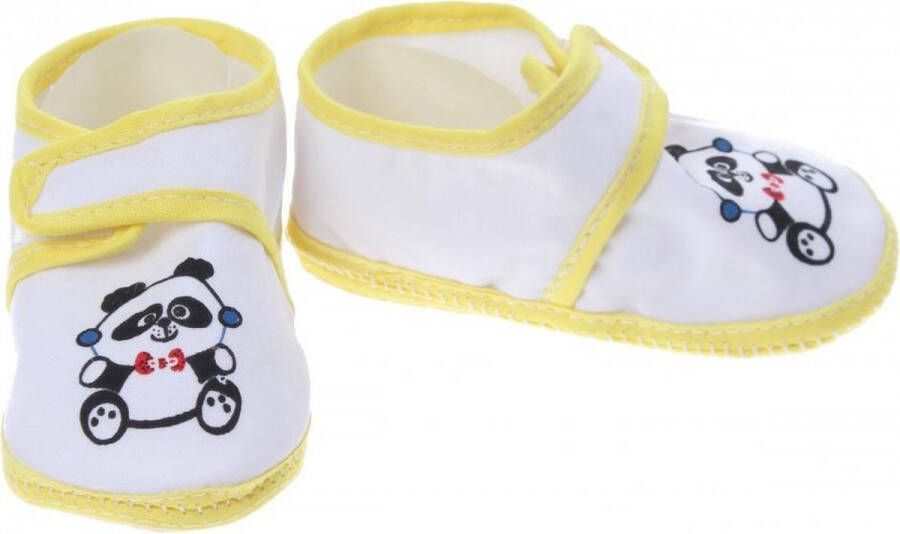 Junior joy Babyschoenen Newborn Junior Geel Met Panda