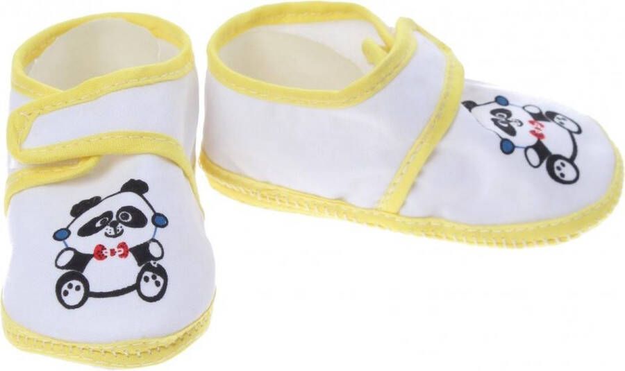 Junior joy Babyschoenen Newborn Junior Geel Met Panda - Foto 1