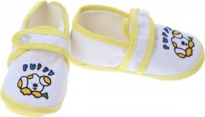 Junior joy Babyschoenen Newborn Junior Geel Met Puppy