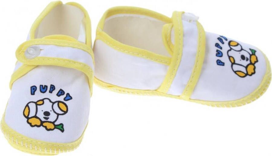 Junior joy Babyschoenen Newborn Junior Geel Met Puppy - Foto 1