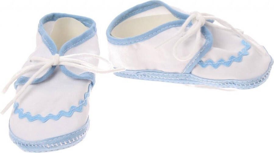 Junior joy Babyschoenen Newborn Junior Wit lichtblauw - Foto 1