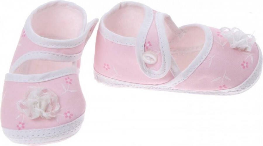 Junior joy Babyschoenen Newborn Meisjes Roze Met Roos