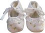 Junior joy Babyschoenen Newborn Meisjes Wit Met Gele Roos - Thumbnail 3