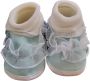 Junior joy Babyschoenen Hoog Newborn Meisjes Lichtblauw wit Met Kant - Thumbnail 1