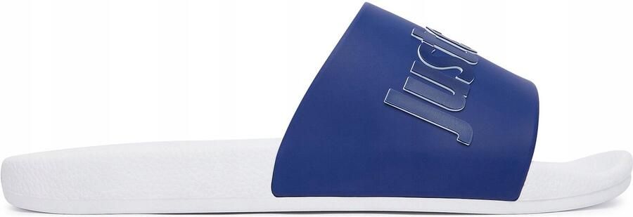 Just Cavalli Heren Slippers Wit Blauw