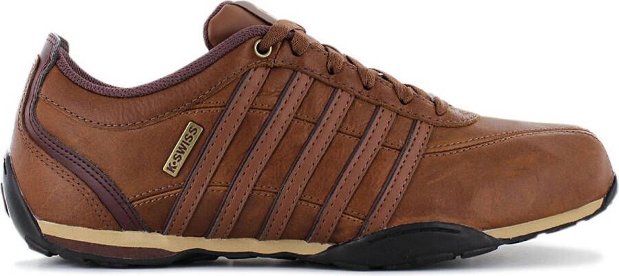 K-Swiss Arvee 1.5 Leather Heren Sneakers Schoenen Leer Bruin 02453-214-M