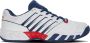 K-Swiss Bigshot Light Omni 4 tennisschoenen wit donkerblauw rood - Thumbnail 2