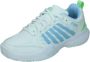 K-Swiss Court Express 2 Gravel Dames Tennisschoenen 94429112m Kleur Wit-blauw - Thumbnail 8