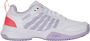 K-Swiss Court Express 2 Clay tennisschoenen wit lila rood - Thumbnail 2