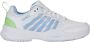 K-Swiss Court Express 2 Gravel Dames Tennisschoenen 94429112m Kleur Wit-blauw - Thumbnail 5