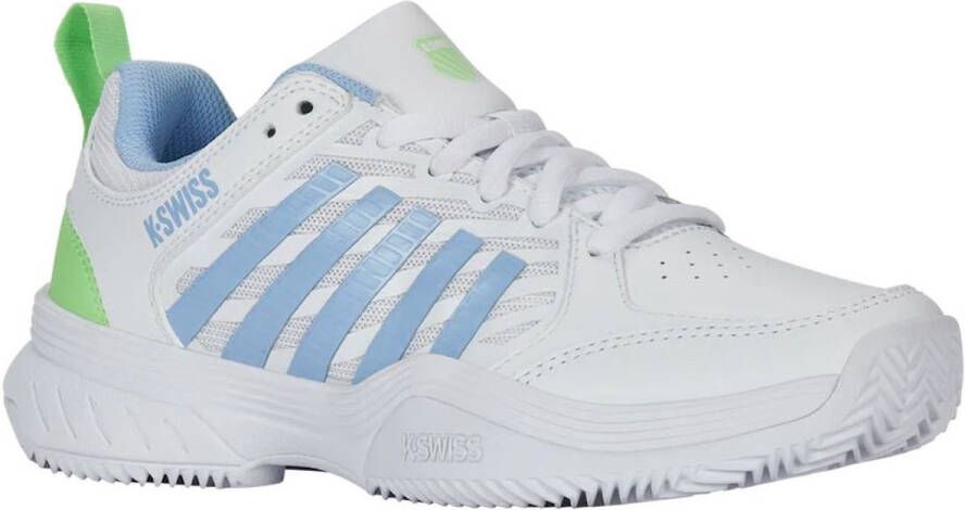 K-Swiss court express 2 clay Tennisschoenen gravel dames Wit-Blauw
