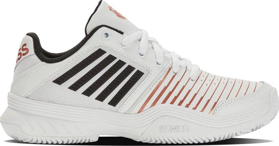 K-Swiss Court Express hb tennisschoenen wit zwart rosé