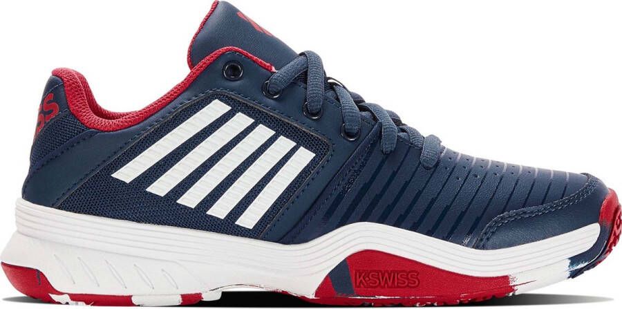 K-SWISS Court Express Omni tennisschoenen donkerblauw wit rood Mesh 37