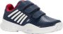 K-Swiss Court Express Strap Omni Kinder Tennisschoen Kinder Sportschoen Kinder Gymschoen Blauw Wit Rood - Thumbnail 1