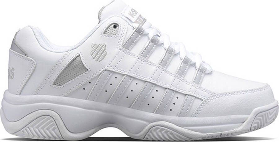K-Swiss Court Prestir Smashcourt Tennisschoenen Wit Silver Dames