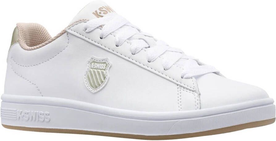 K-Swiss Court Shield dames sneaker sportschoen 96599-997-M wit beige