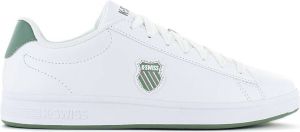 K-Swiss Court Shield Heren Sneakers Schoenen Wit-Groen 06599-148-M