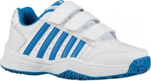 K-Swiss Court Smash Boys Tennisschoenen kleur wit blauw