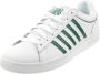 K-Swiss Court Winston heren sneaker sportschoen 06154-942-M wit groen - Thumbnail 1