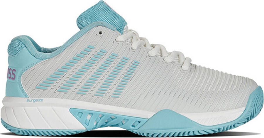 K Swiss Hypercourt Express 2 Clay Dames Sportschoenen Tennis Smashcourt White Blue Schoenen
