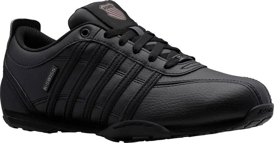 K-Swiss Arvee 1.5 Heren Leer Sneakers Schoenen Sportschoenen Zwart 02453-044-M - Foto 3