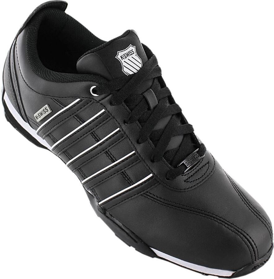 K-Swiss Arvee 1.5 Heren Leer Sneakers Schoenen Sportschoenen Zwart 02453-091-M - Foto 2