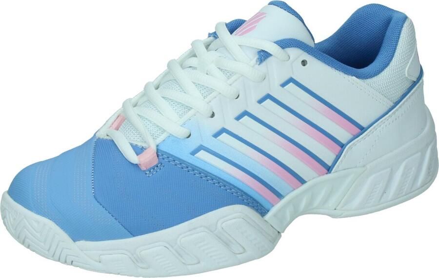 K-Swiss Bigshot Light 4 Clay Dames Sportschoenen Tennis Smashcourt White Blue - Foto 2
