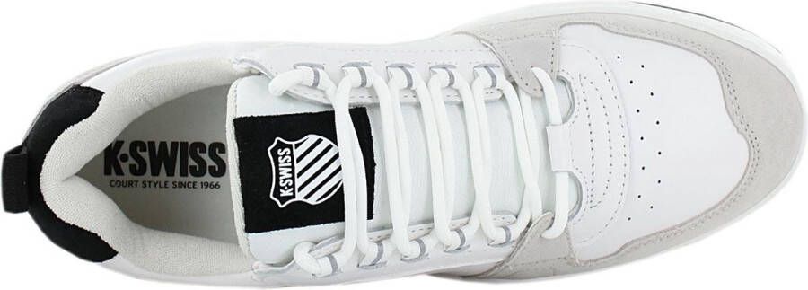 K-Swiss Cannonshield LTH Leather Herren Sneakers Sportschoenen Schoenen Leer Wit 07937-950-M - Foto 5