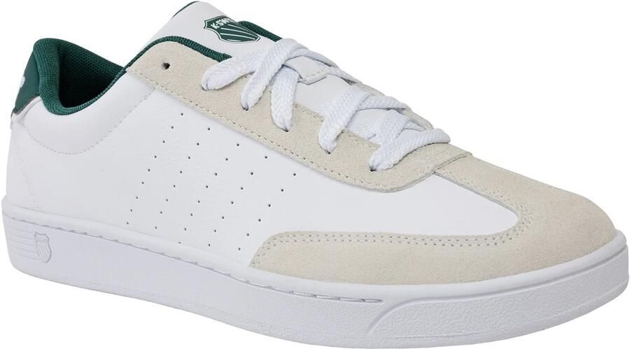 K-Swiss COURT BALBOA SDE herensneaker vrijetijdsschoen 04735-168-M wit groen