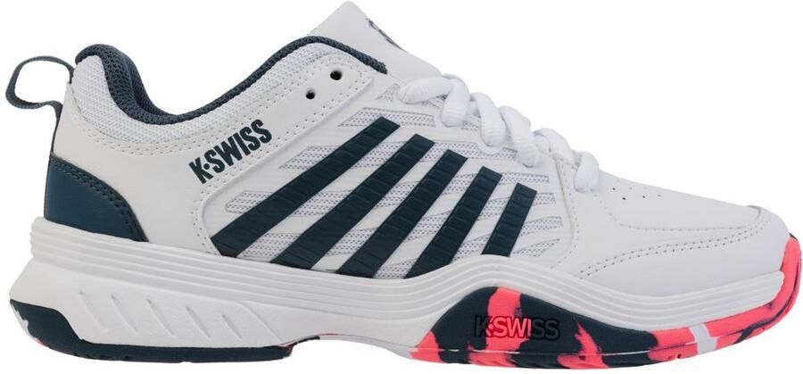 K-Swiss Court Express 2 Tennisschoen Kinderen WHITE STARGAZER NEONBLAZE - Foto 3