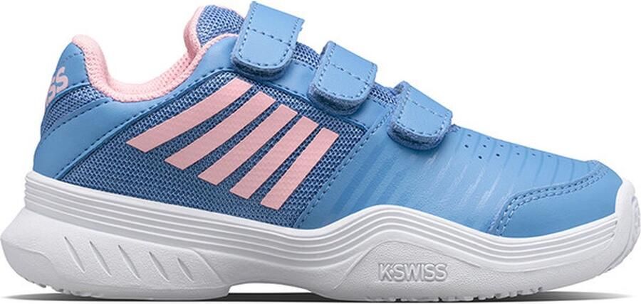 K-Swiss Court Express Strap Omni Junior Sportschoenen Tennis Smashcourt Blue Pink