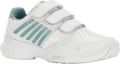 K-Swiss Court Express Strap Omni Meisjes Tennisschoen - Wit/Groen