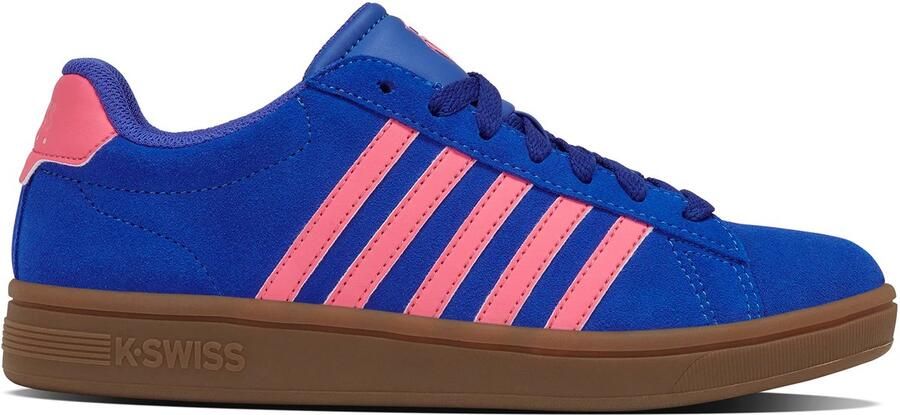 K-Swiss Court Tiebreak II SDE leren damesschoenen 99492-480-M Blauw