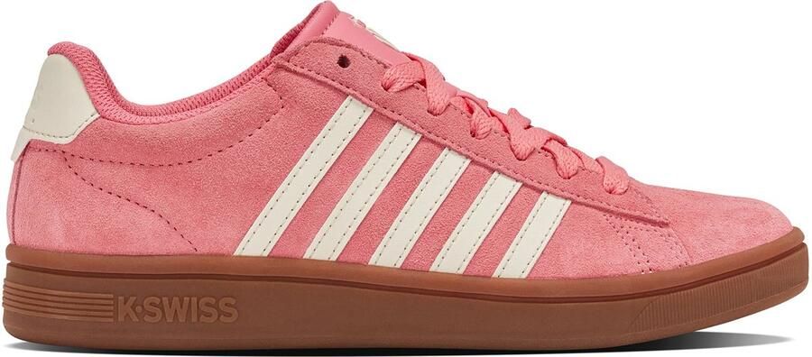 K-Swiss Court Tiebreak II SDE leren damesschoenen 99492-624-M Roze